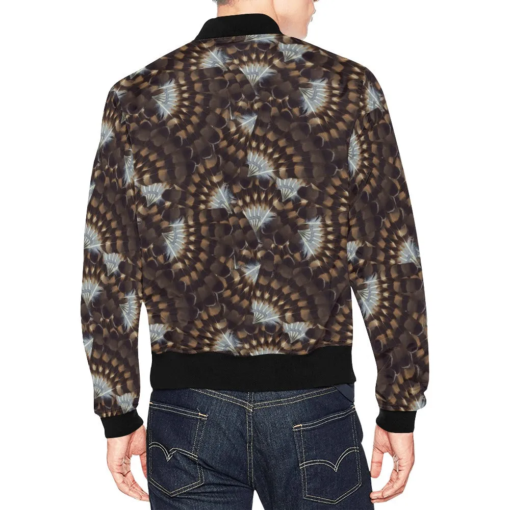 Hawk Feathers Bomber Jacket for Men