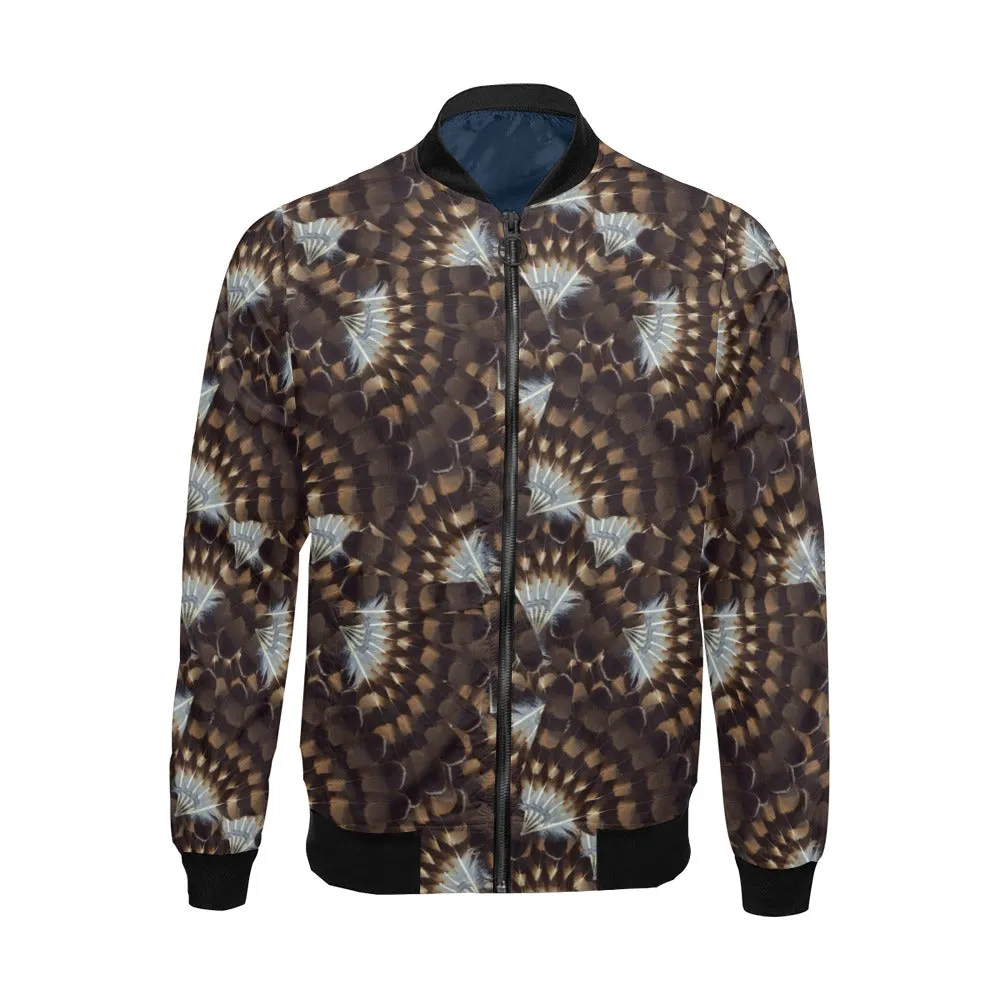 Hawk Feathers Bomber Jacket for Men