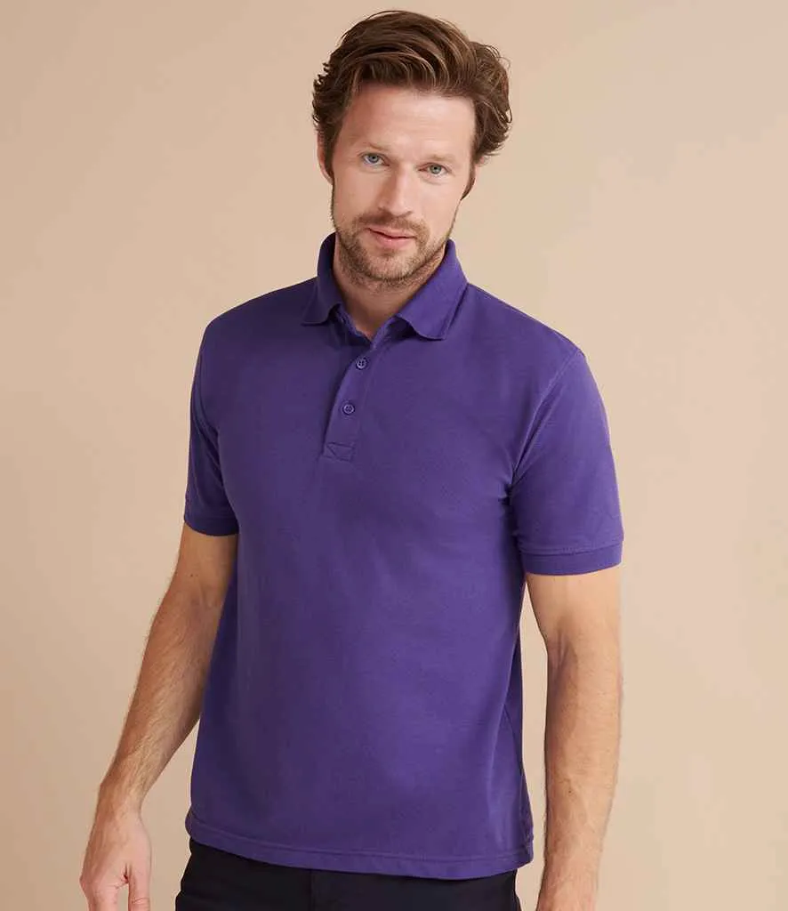 Henbury Heavy Poly/Cotton Pique Polo Shirt - Blue, Purple