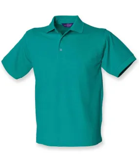 Henbury Heavy Poly/Cotton Pique Polo Shirt - Blue, Purple