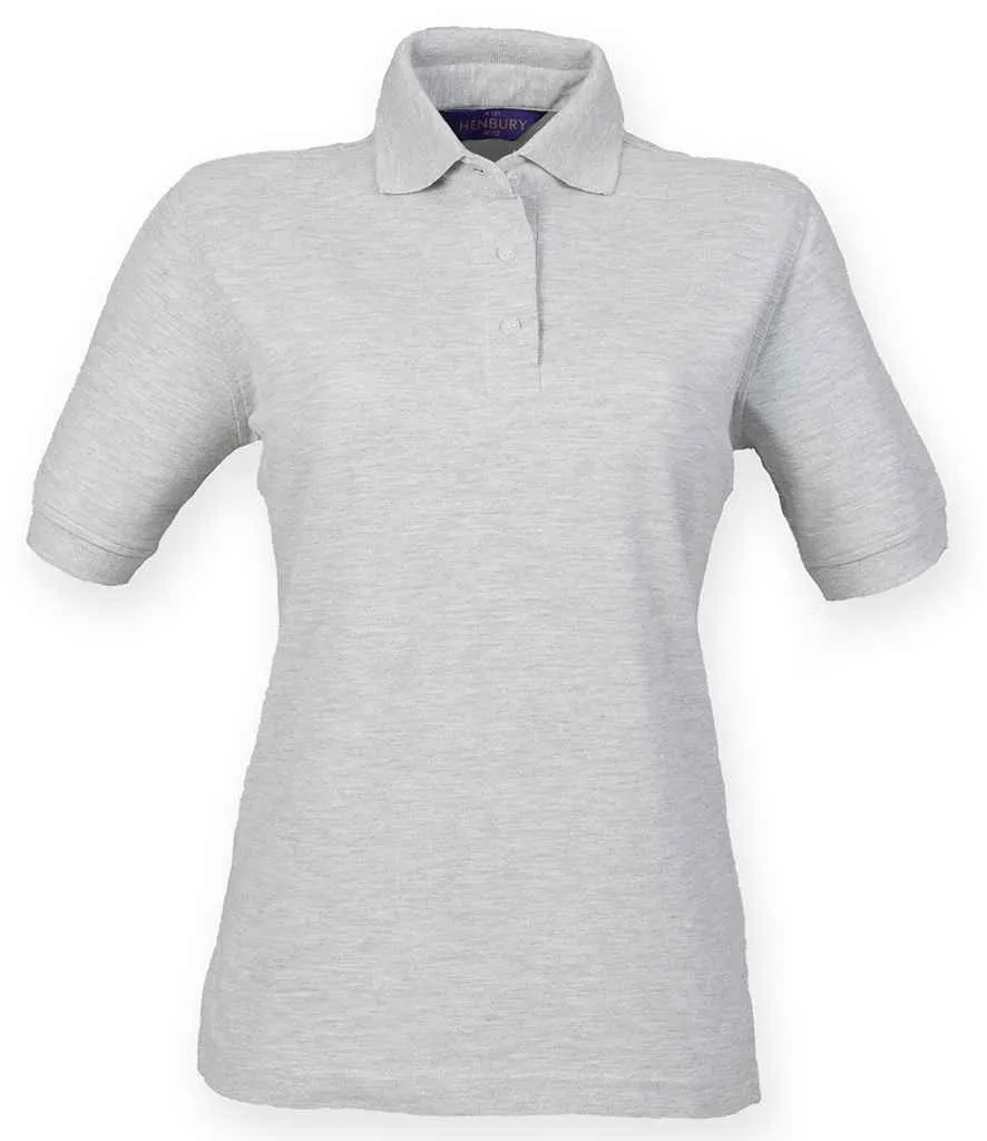 Henbury Heavy Poly/Cotton Pique Polo Shirt (Ladies) - Bright Colours