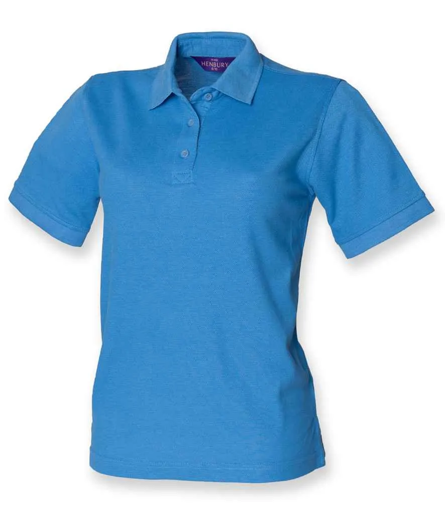 Henbury Heavy Poly/Cotton Pique Polo Shirt (Ladies) - Bright Colours