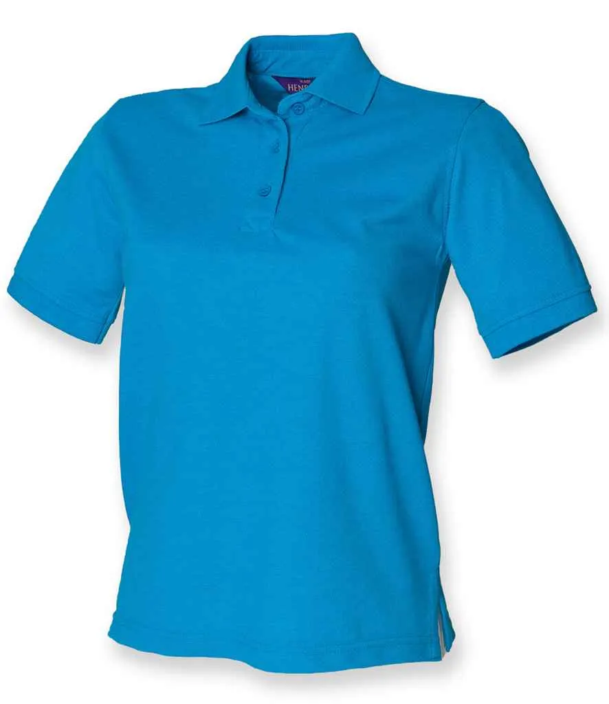 Henbury Heavy Poly/Cotton Pique Polo Shirt (Ladies) - Bright Colours