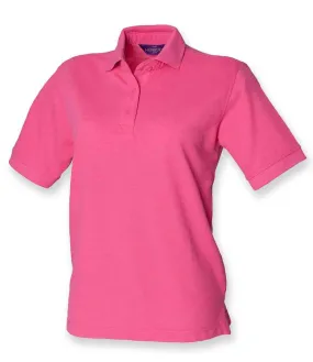 Henbury Heavy Poly/Cotton Pique Polo Shirt (Ladies) - Bright Colours