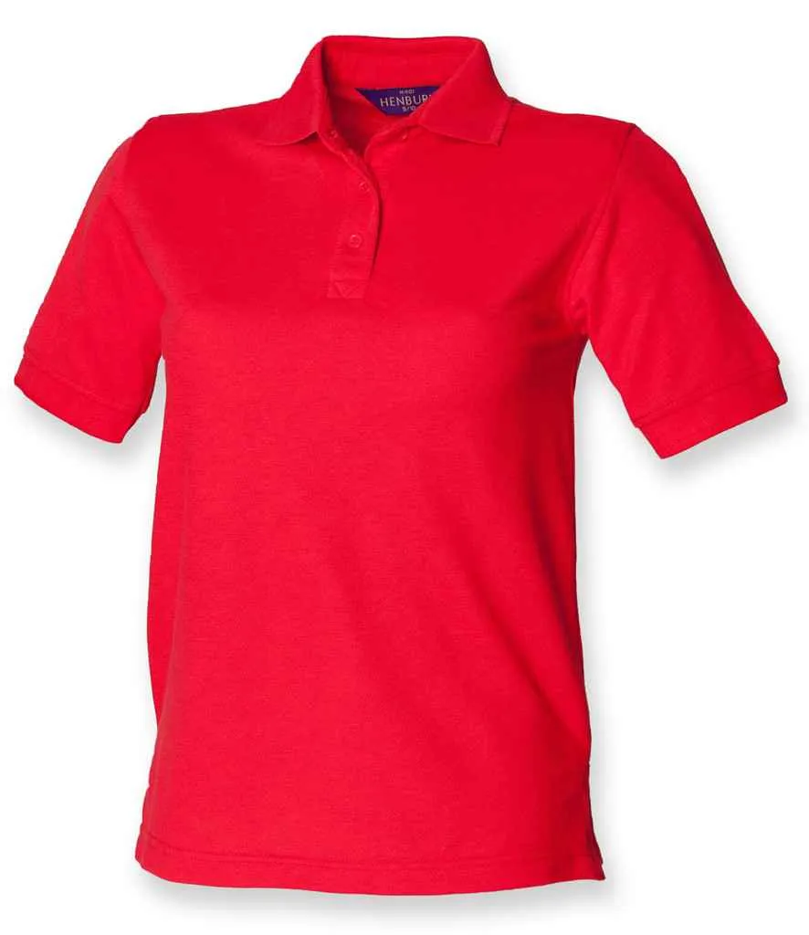 Henbury Heavy Poly/Cotton Pique Polo Shirt (Ladies) - Bright Colours