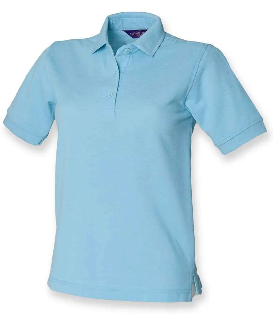 Henbury Heavy Poly/Cotton Pique Polo Shirt (Ladies) - Bright Colours