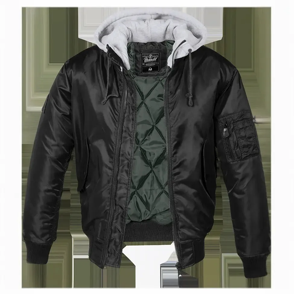 Hooded MA1 Bomber Jacket