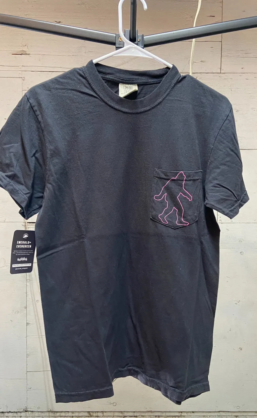 Hot Pink Sasquatch Pocket Tee