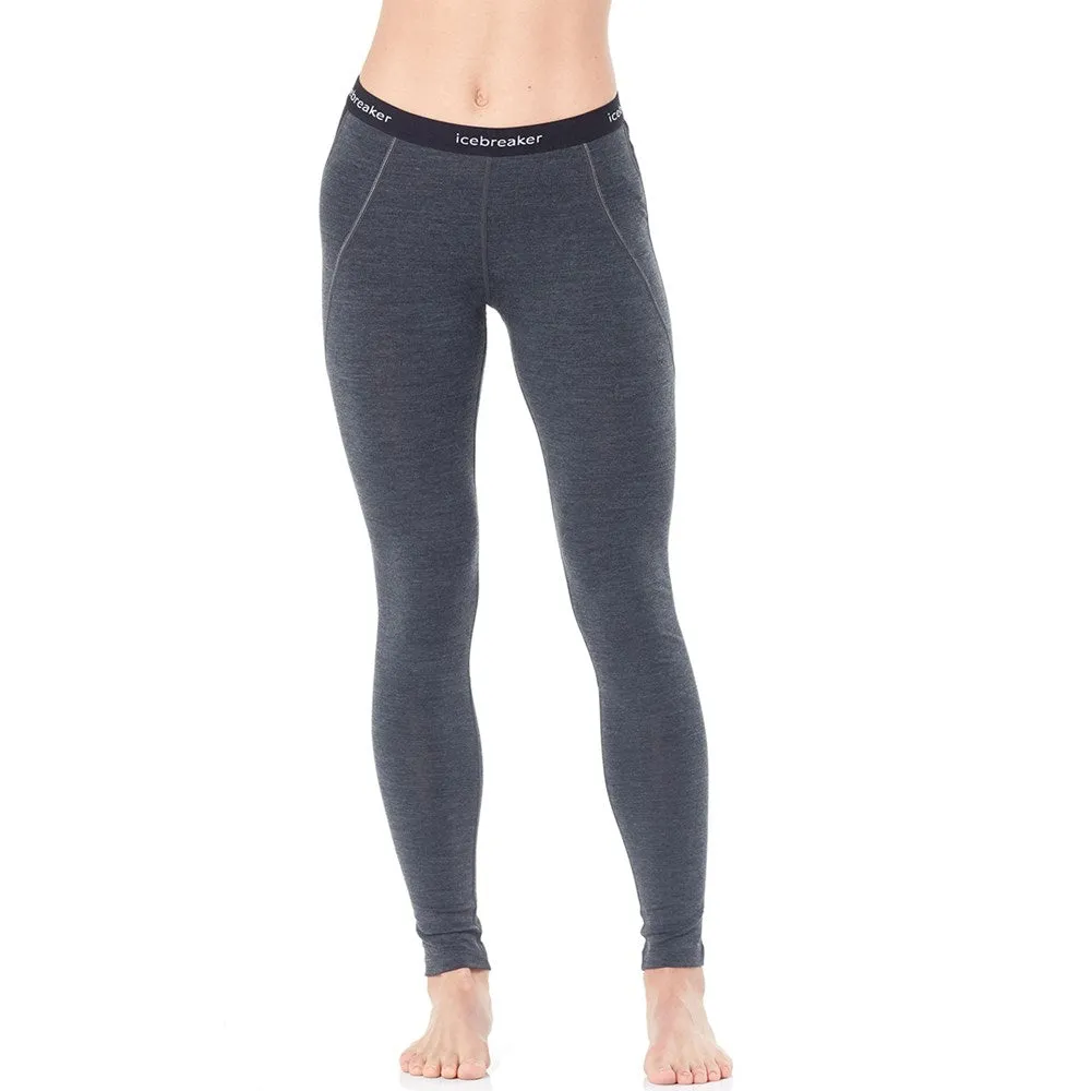 Icebreaker 260 Zone Women's Leggings - Jet Heather/Black