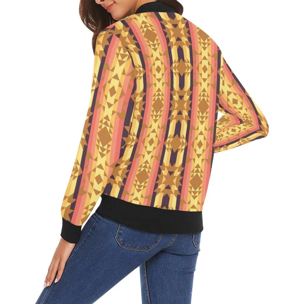 Infinite Sunset Bomber Jacket for Women