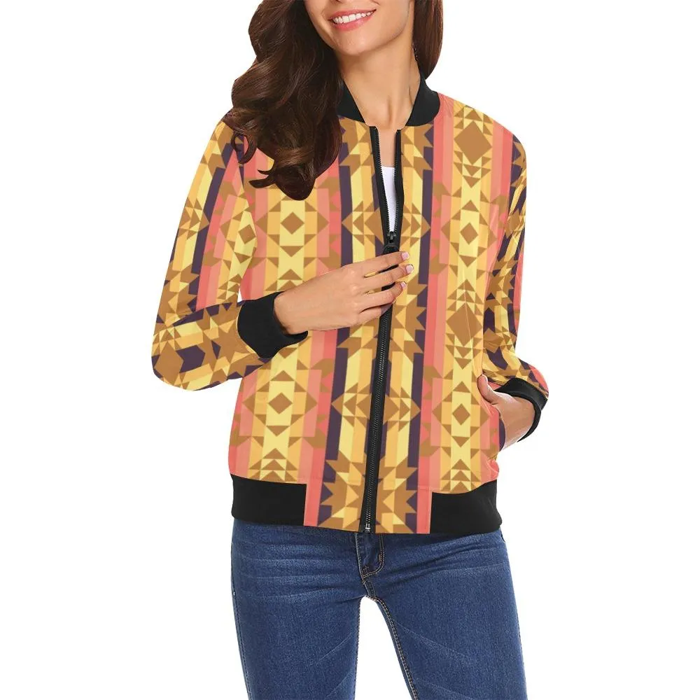 Infinite Sunset Bomber Jacket for Women