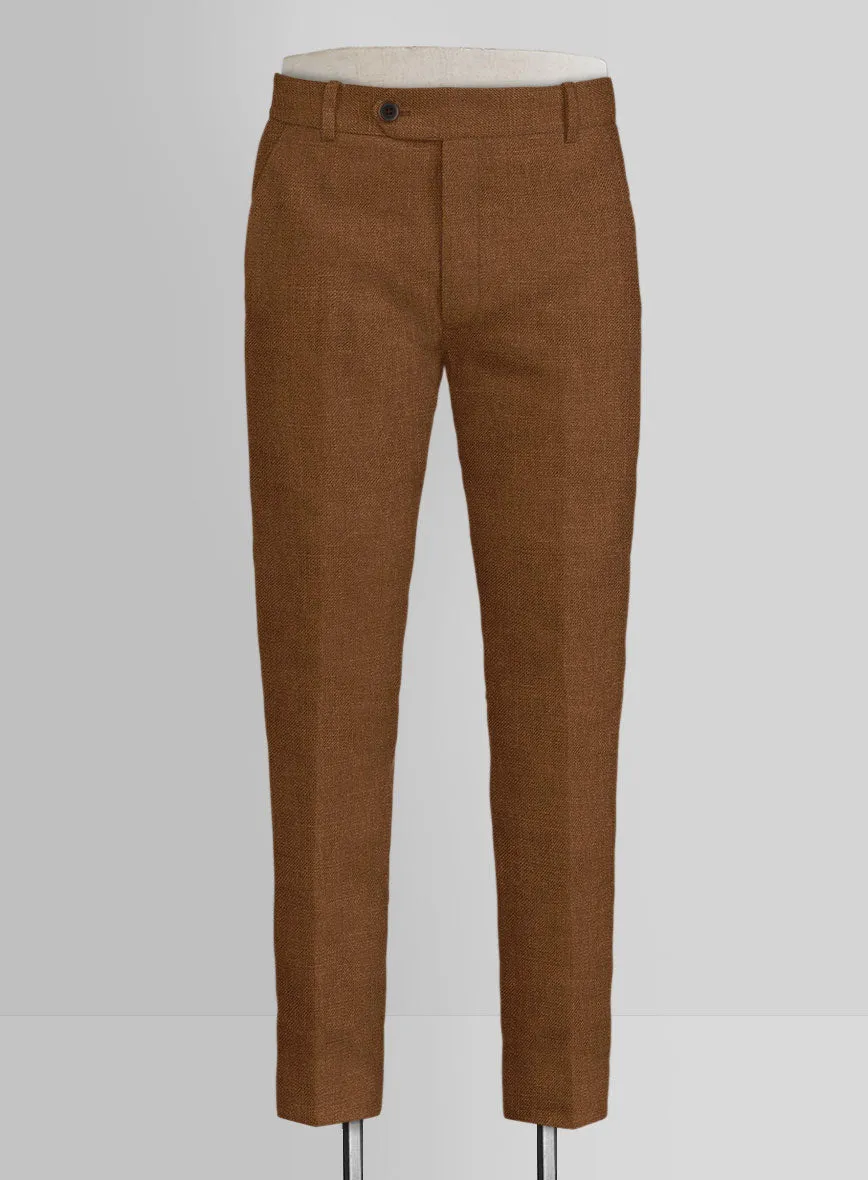 Italian Prato Rust Linen Pants