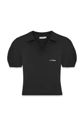 Ivy Baby Polo Tee in Black