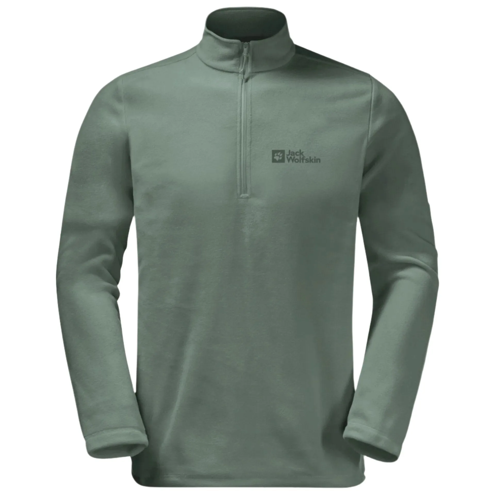 Jack Wolfskin Taunus Men's Half Zip Fleece - Hedge Green