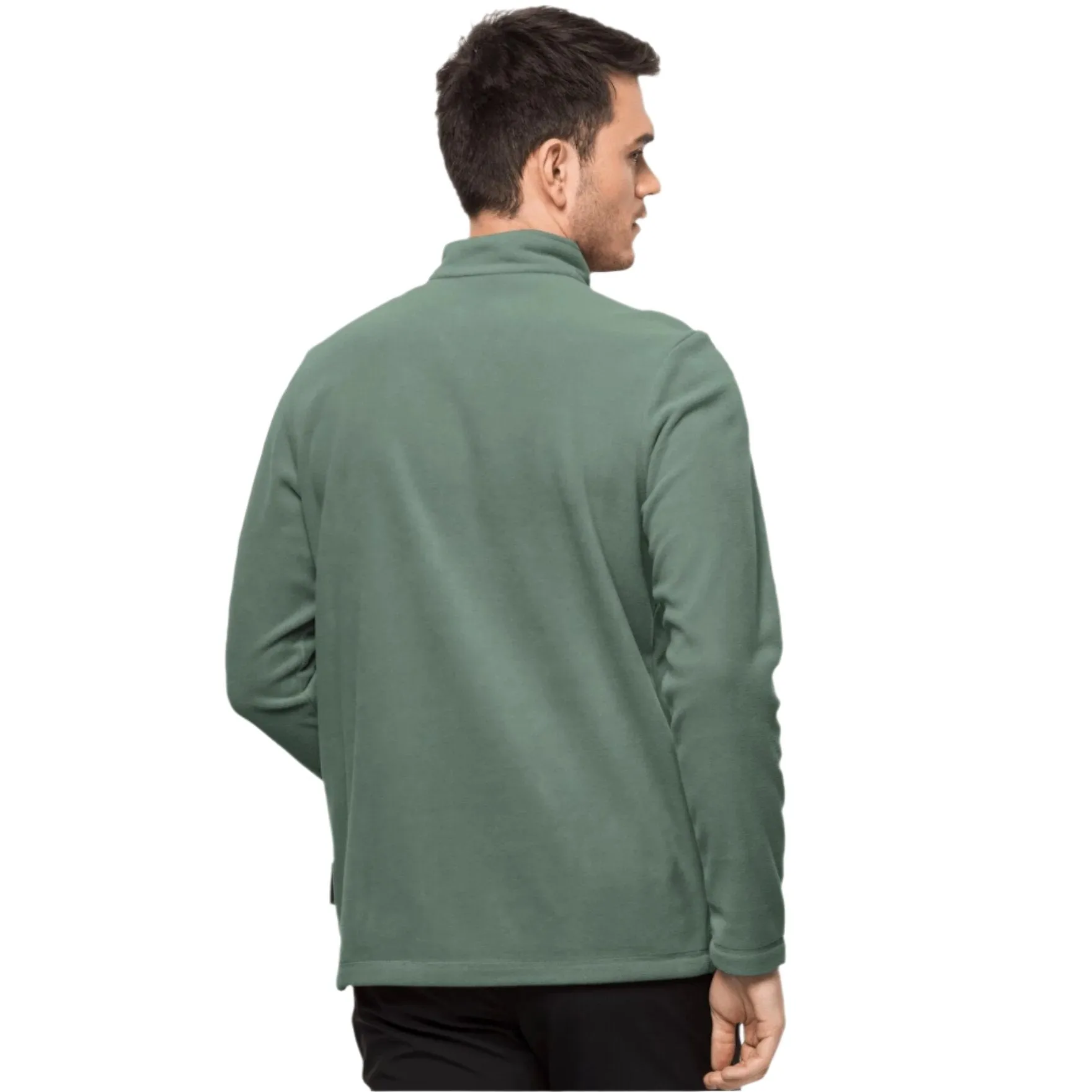 Jack Wolfskin Taunus Men's Half Zip Fleece - Hedge Green