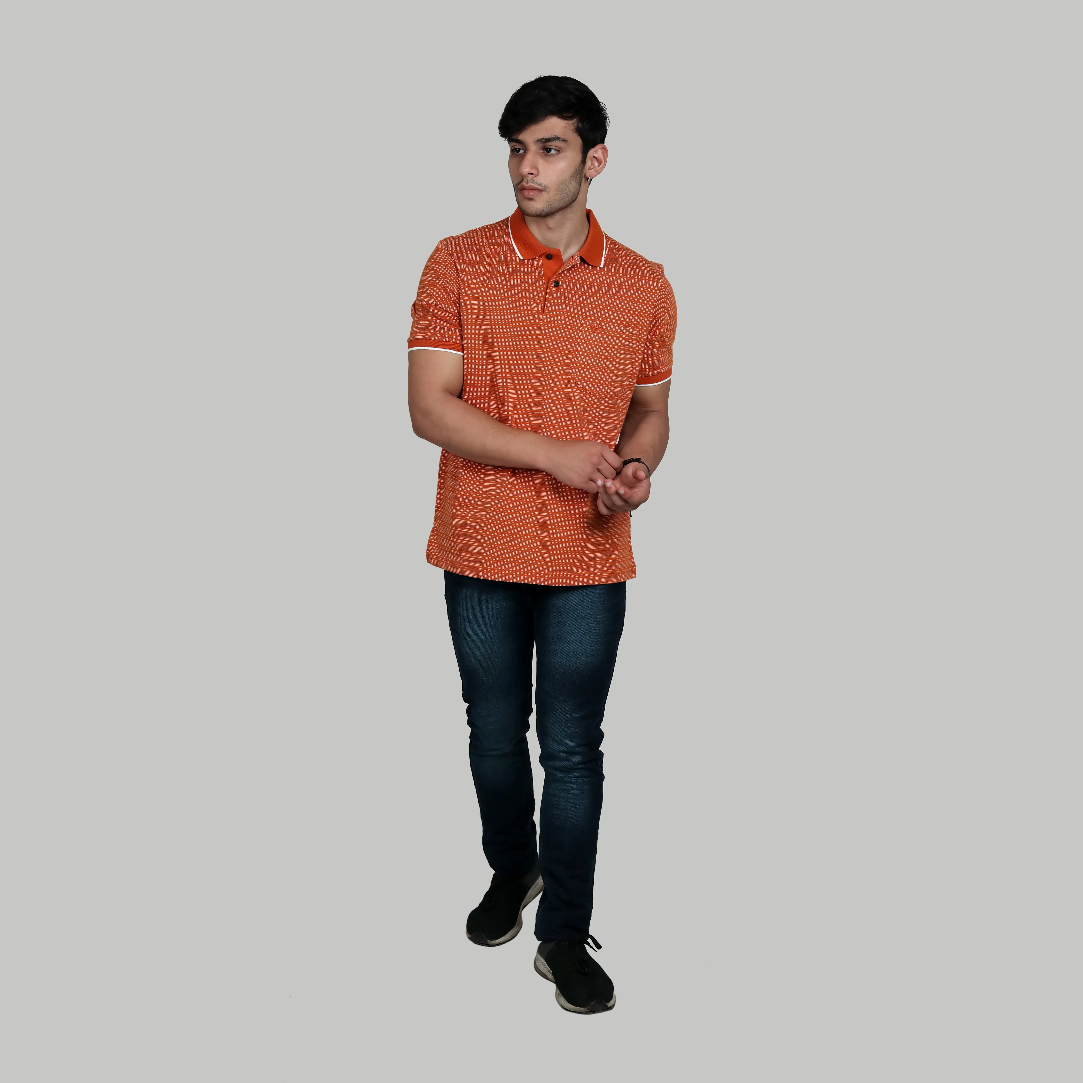 JACQUARD TEXTURE POLO