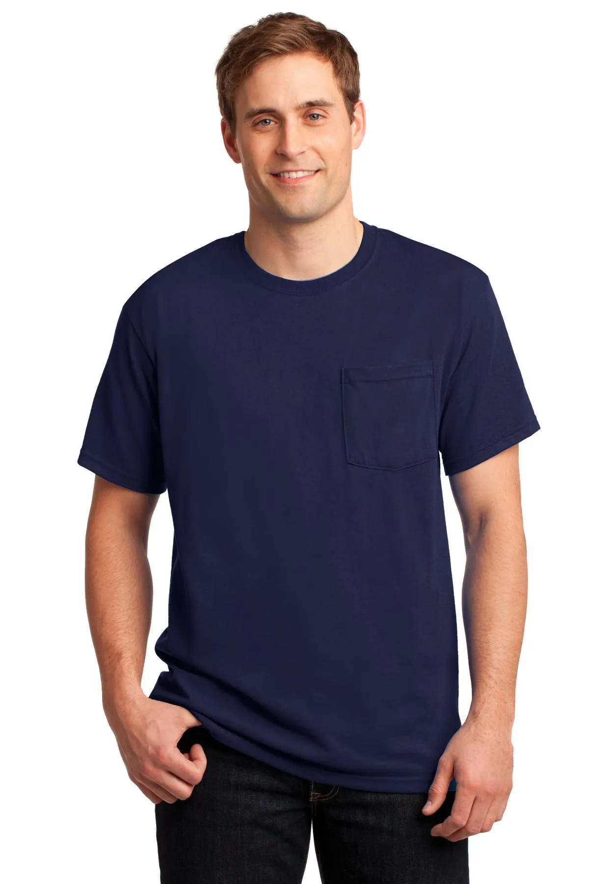 JERZEES® -  Dri-Power® 50/50 Cotton/Poly Pocket T-Shirt.  29MP