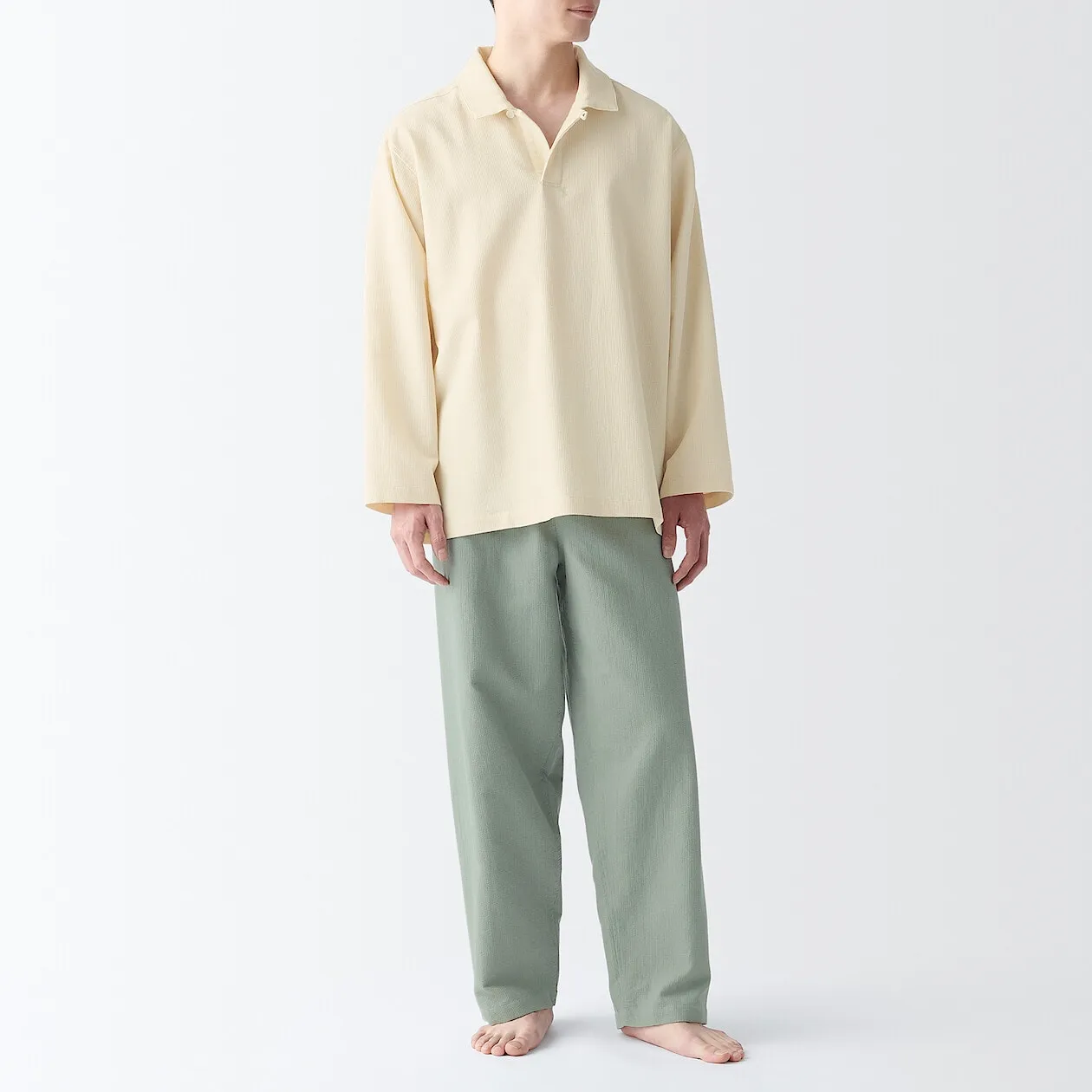 Kapok Blended Polo Pyjama Set