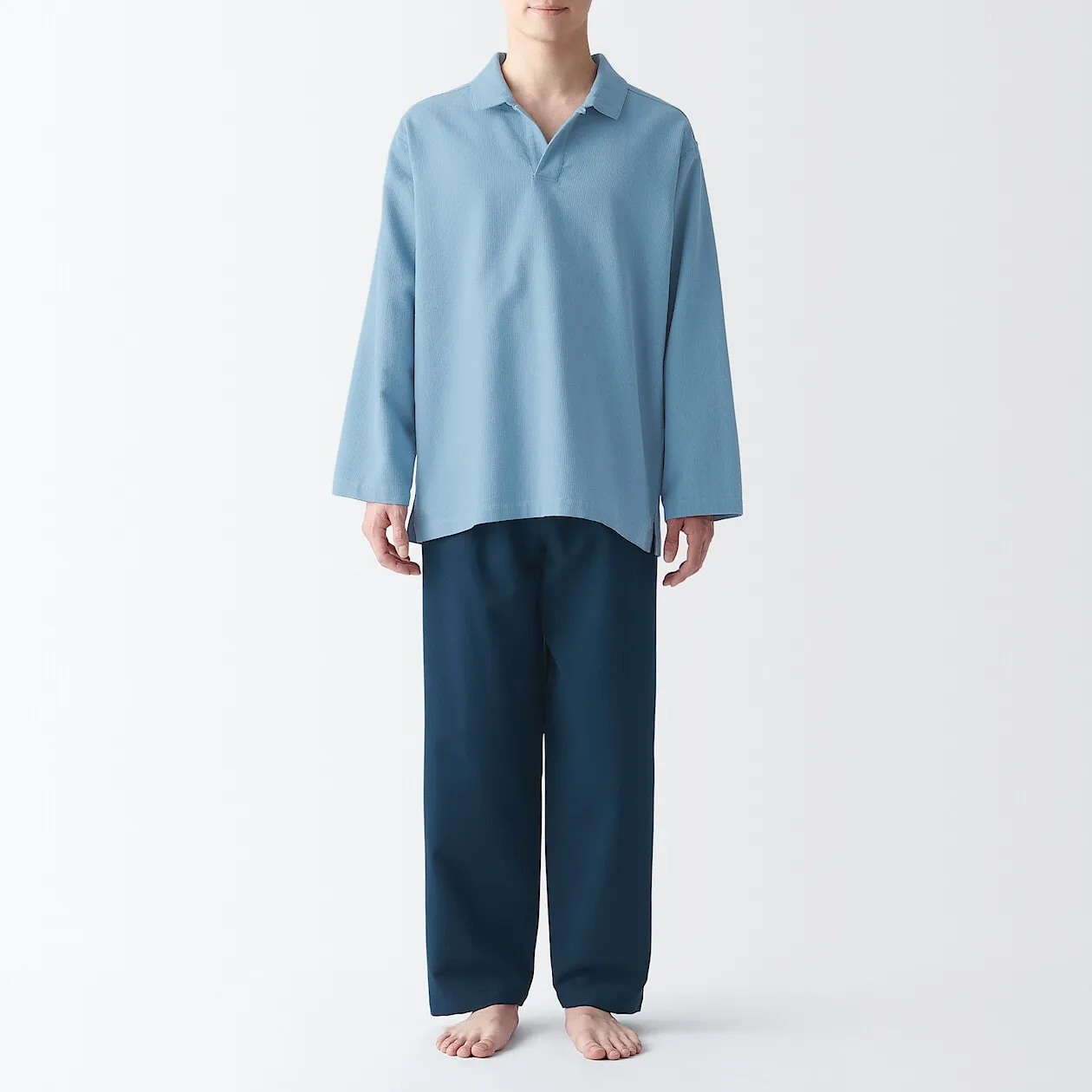 Kapok Blended Polo Pyjama Set