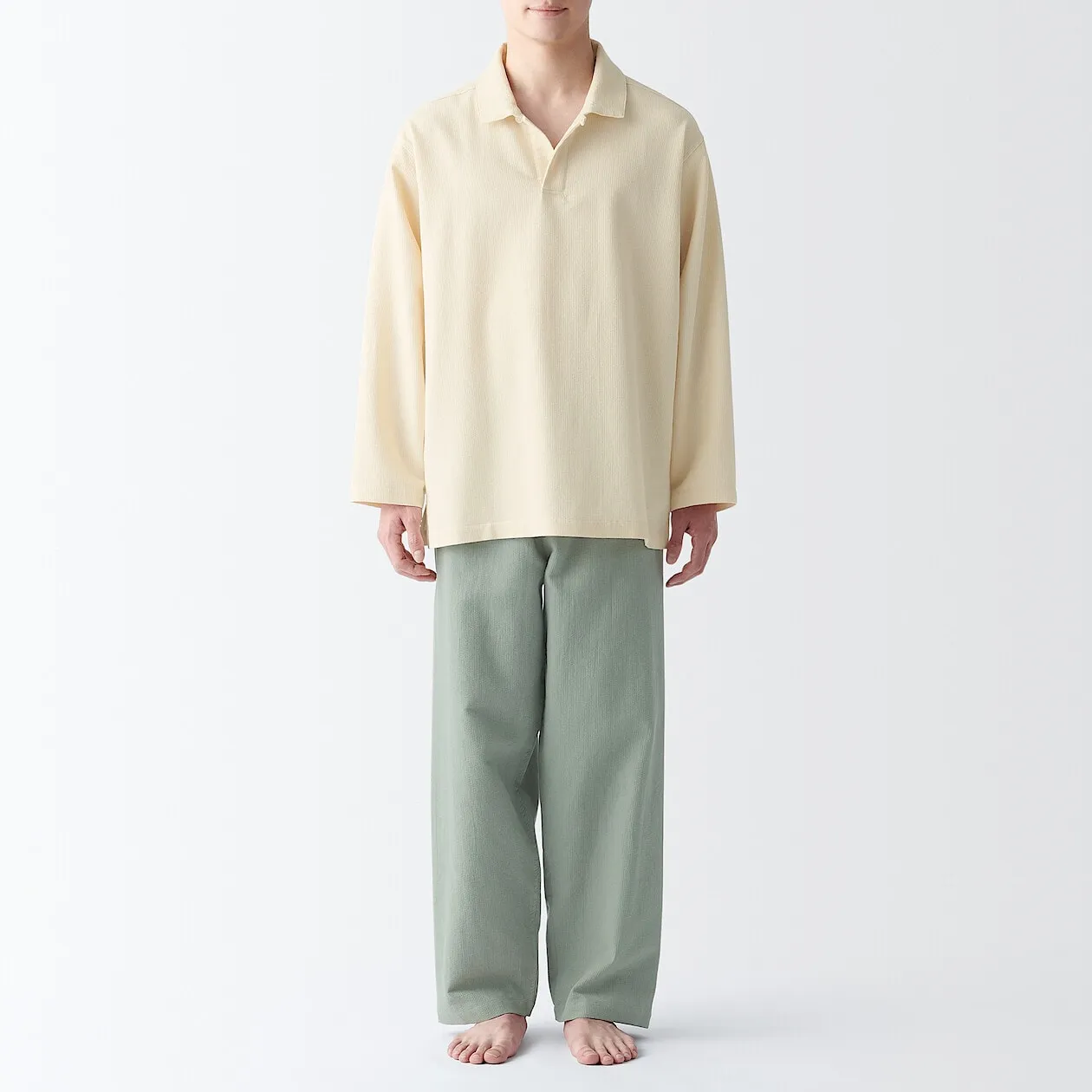 Kapok Blended Polo Pyjama Set