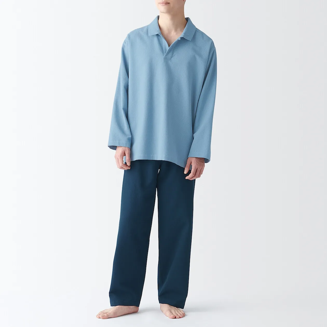 Kapok Blended Polo Pyjama Set