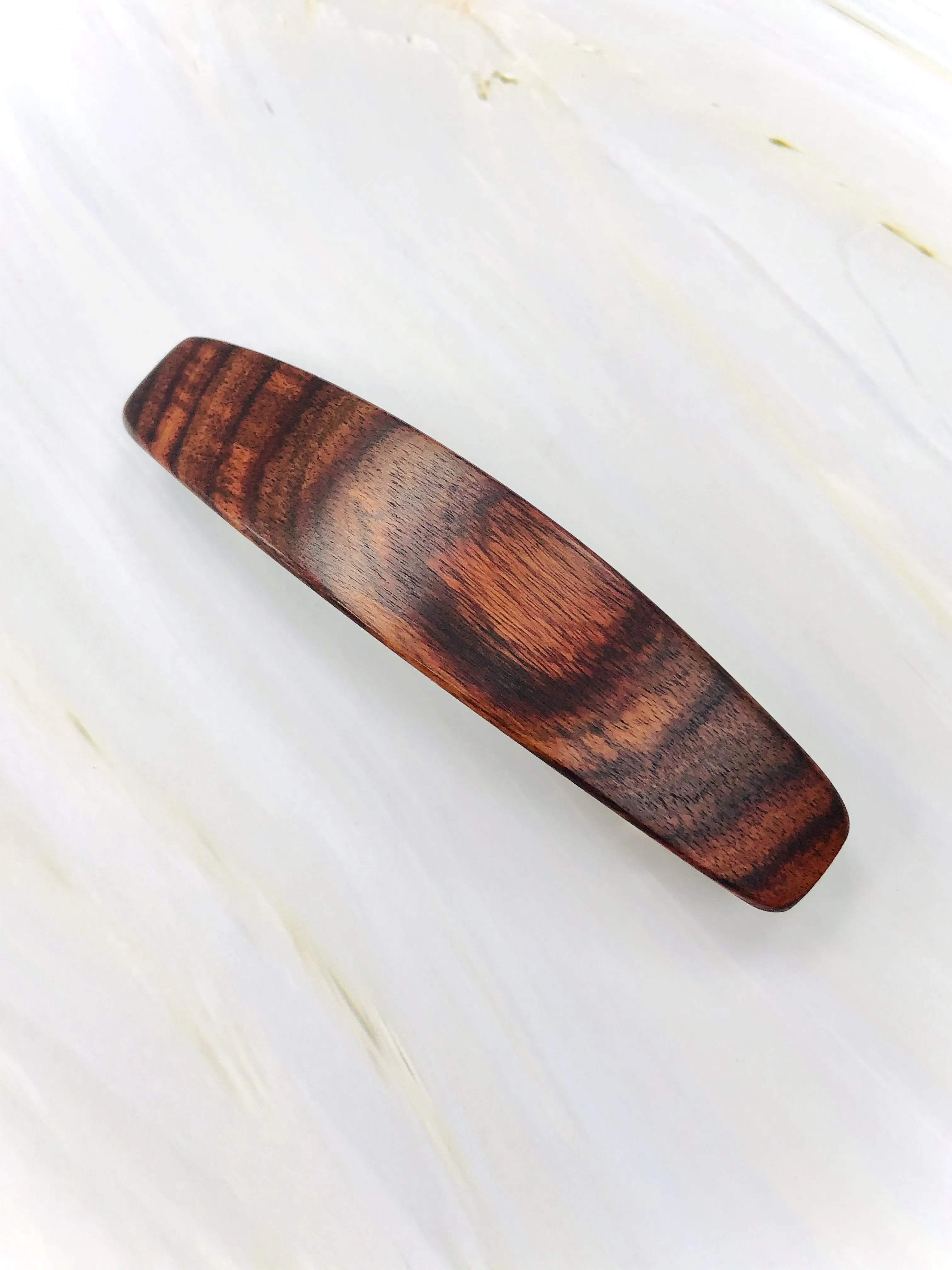 Large Hair Clip for Thick Hair Kingwood Rosewood wood barrette for women