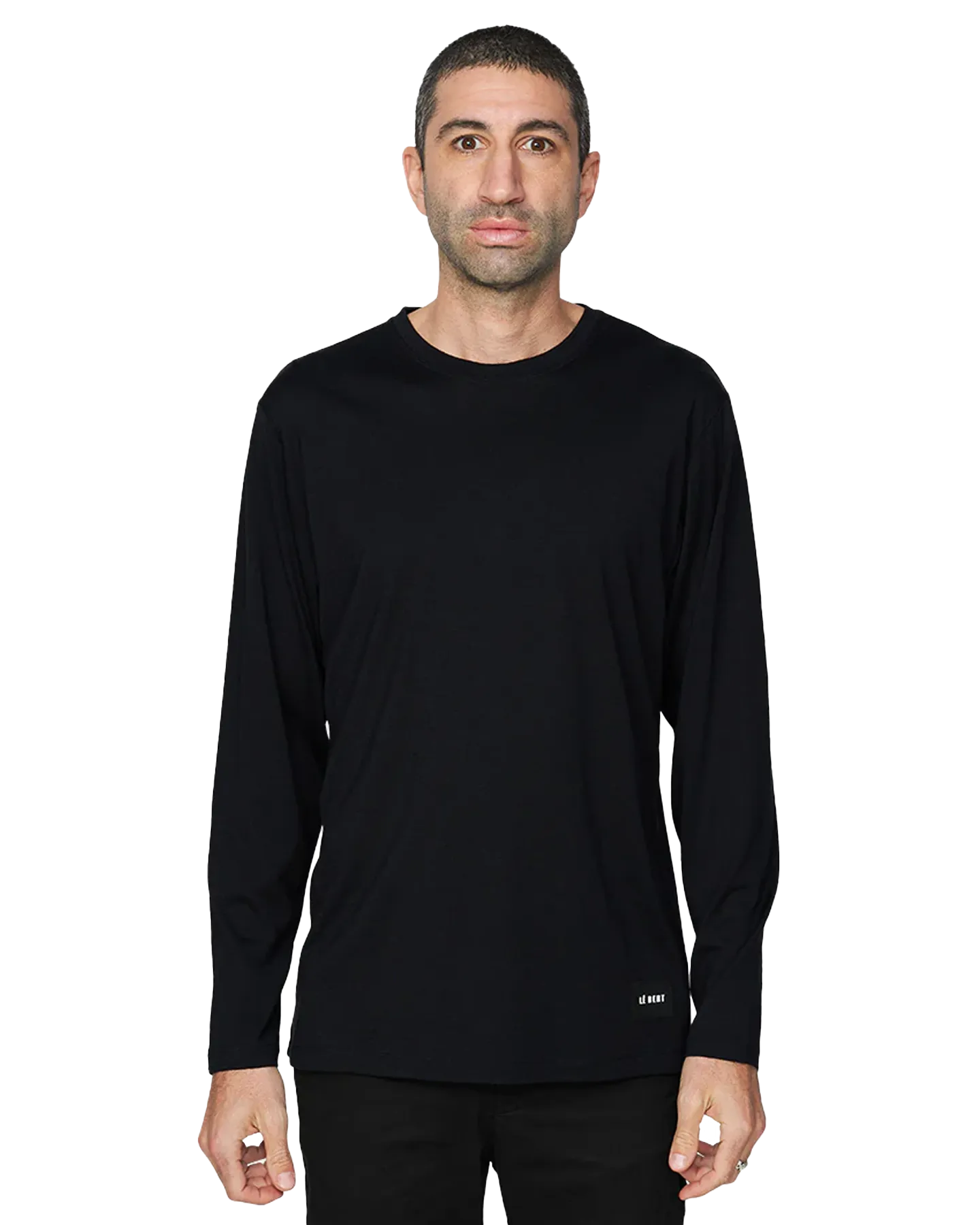 Le Bent Men's Ultralight Long Sleeve Tee - Black