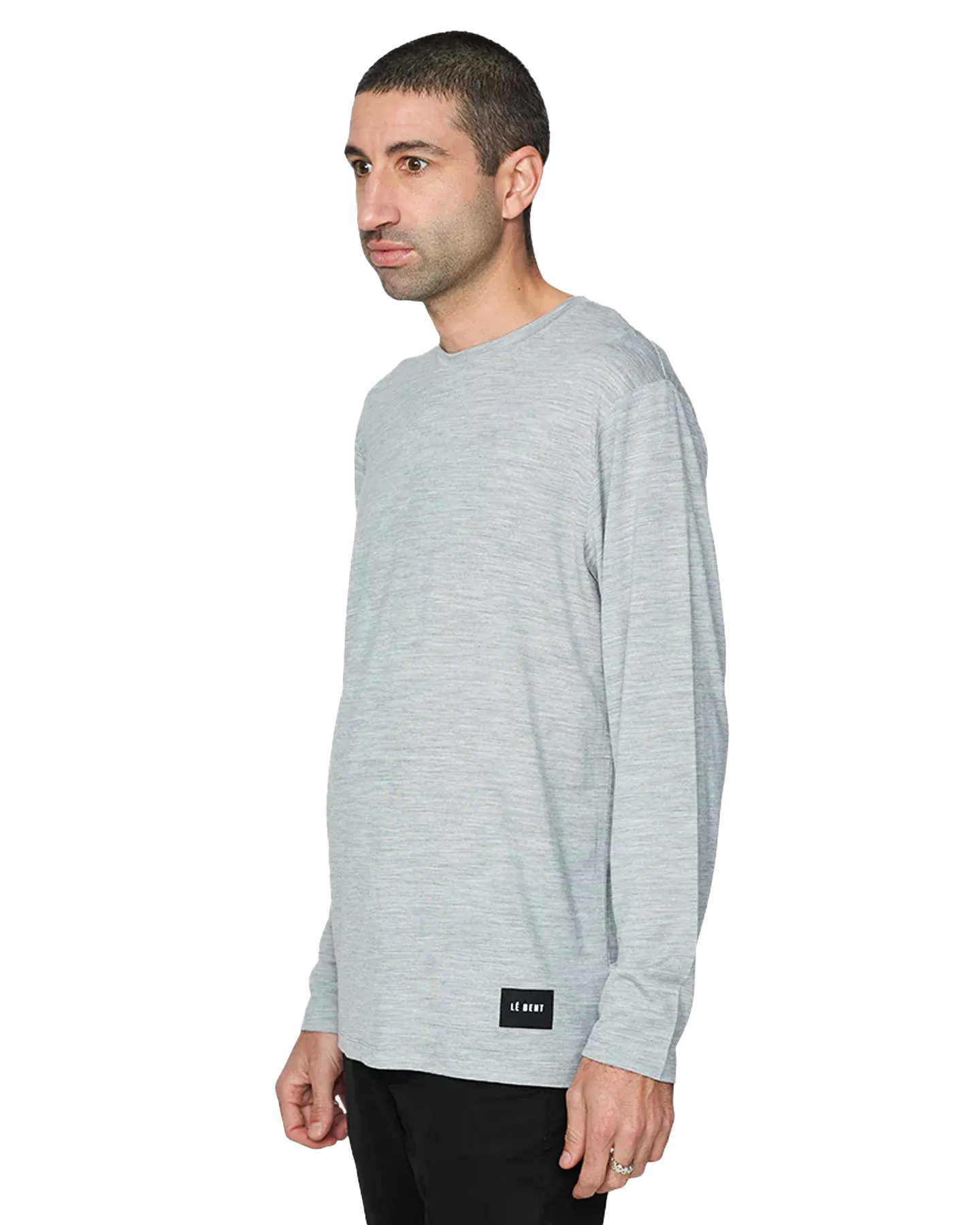 Le Bent Men's Ultralight Long Sleeve Tee - Heather Grey