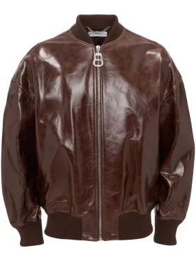 Leather Bomber Jacket