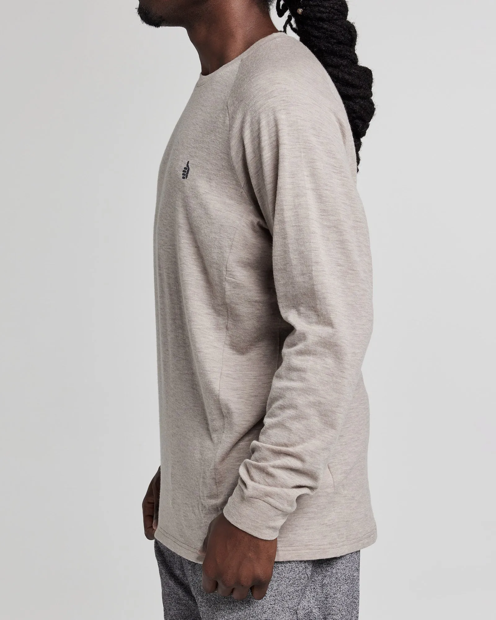 Lightweight Nuyarn Thumb Long-Sleeve Crew