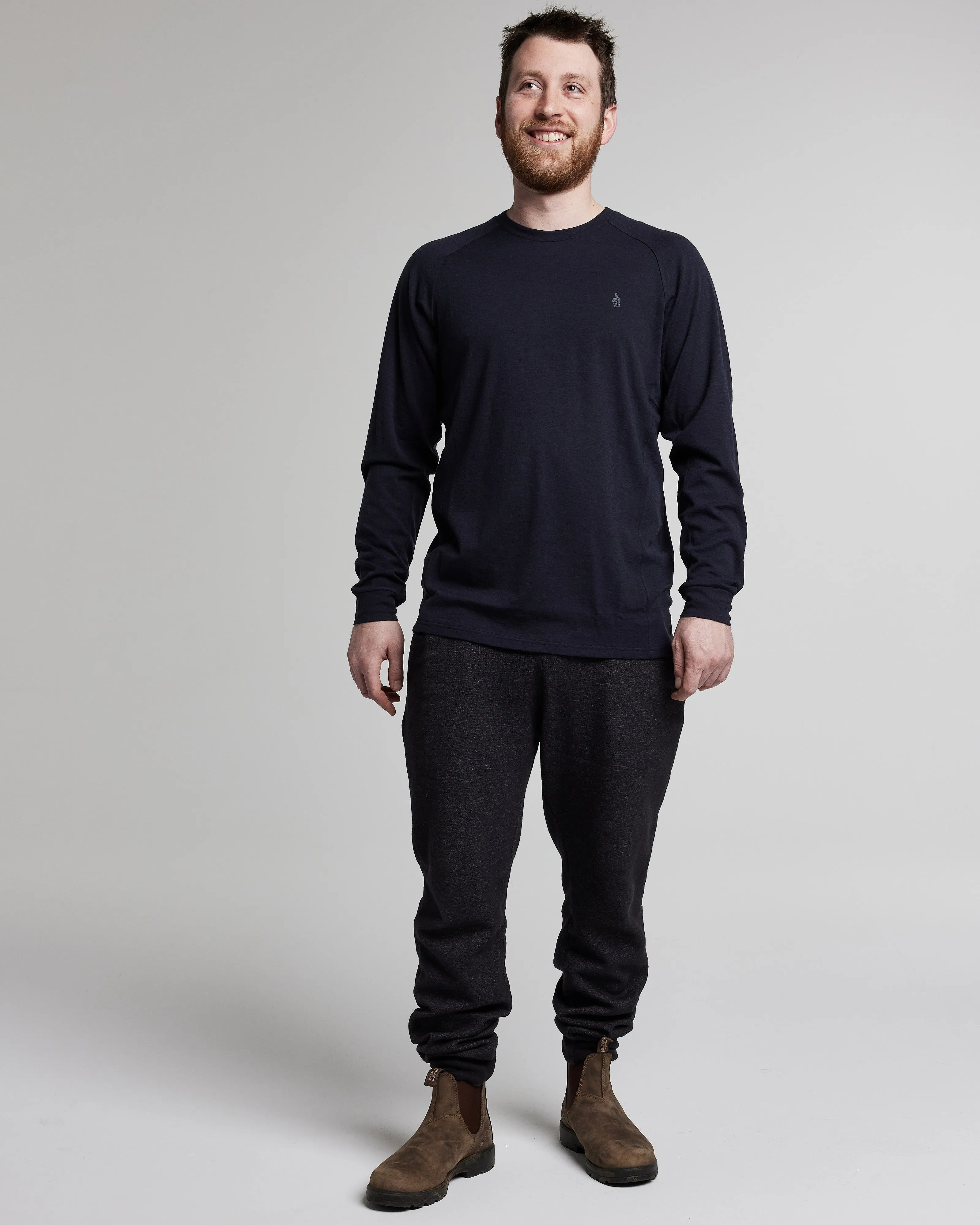 Lightweight Nuyarn Thumb Long-Sleeve Crew