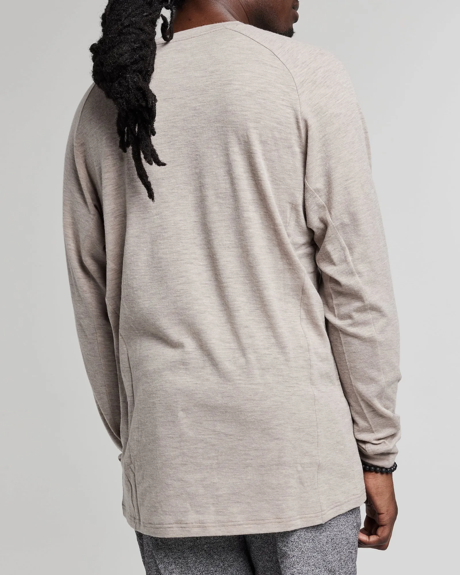 Lightweight Nuyarn Thumb Long-Sleeve Crew