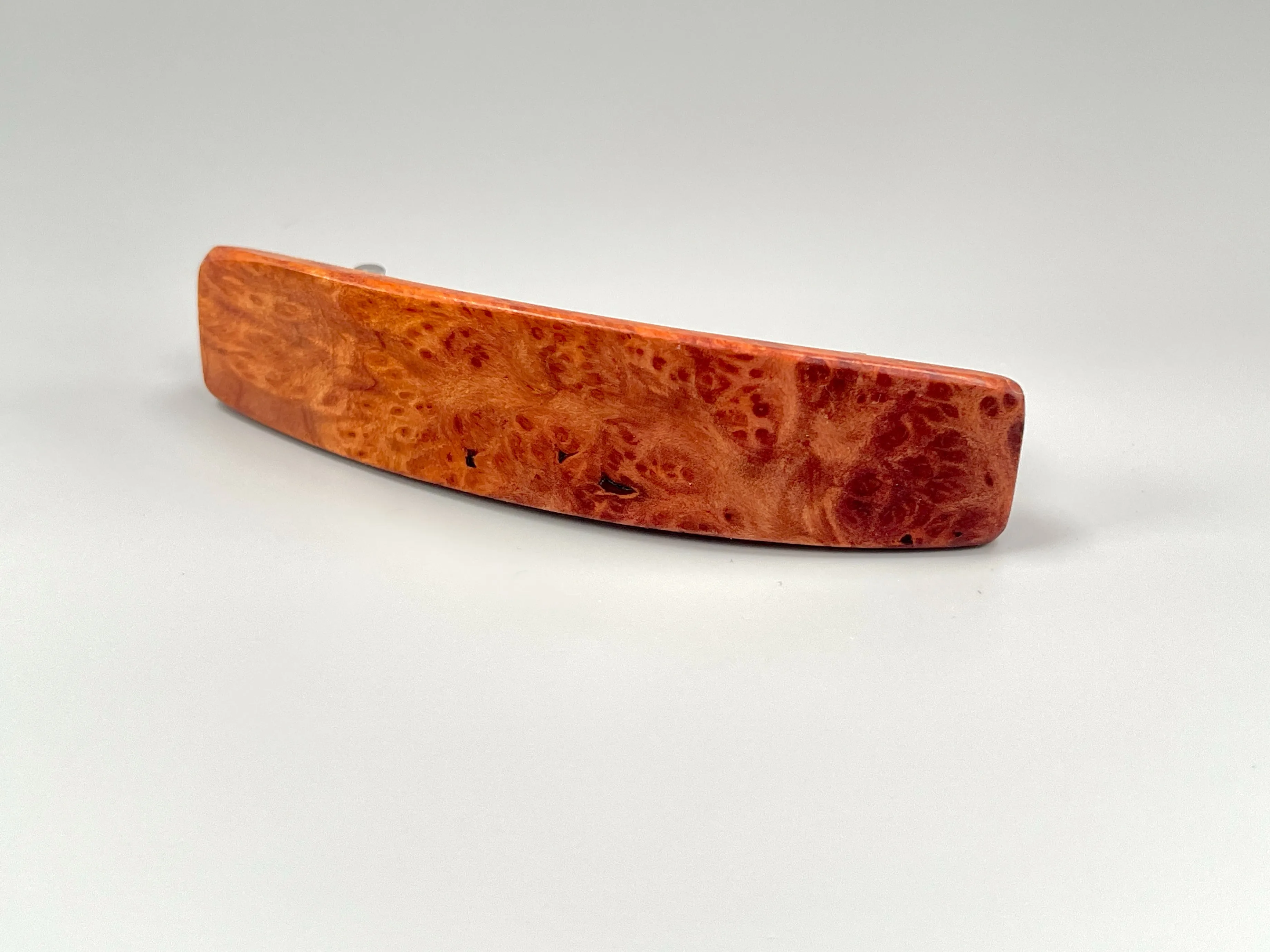 Long Hair Clip for thick hair Large Redwood Burl barrette for women