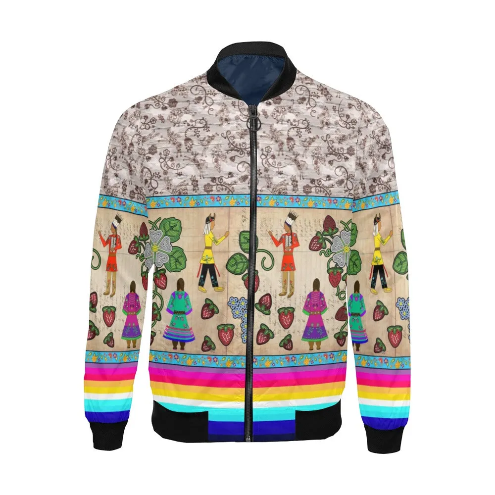 Love Stories All Over Print Bomber Jacket for Men