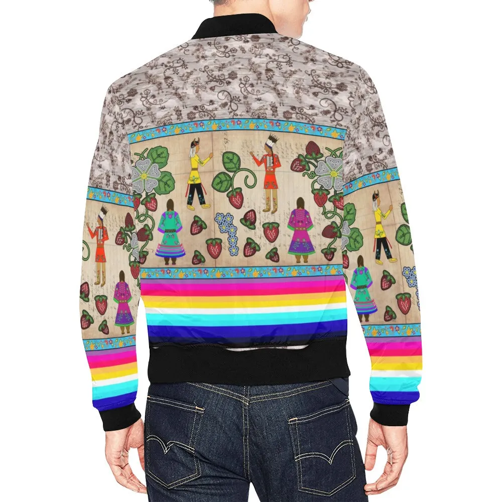 Love Stories All Over Print Bomber Jacket for Men