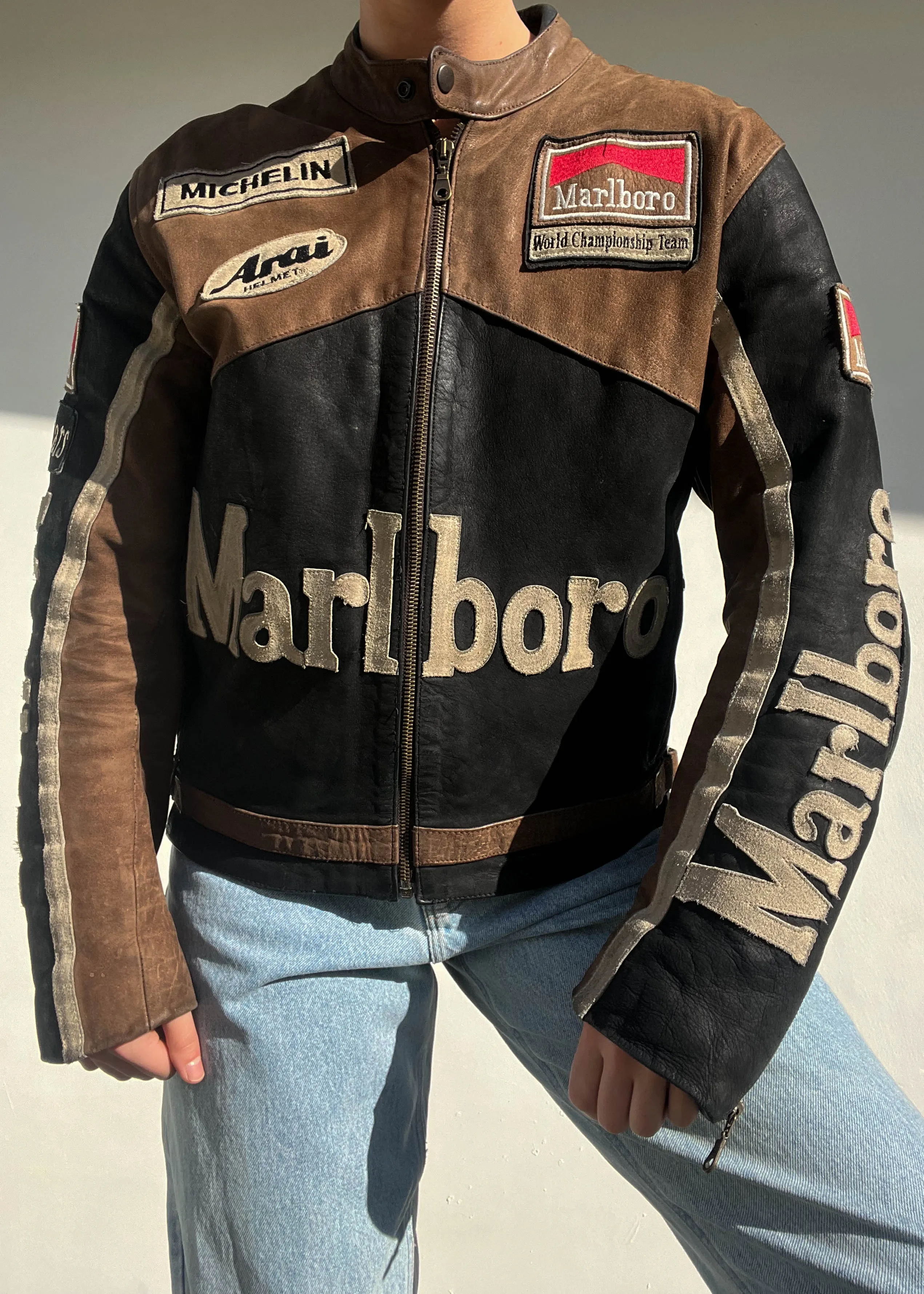 Marlboro Leather Race Bomber (Men's M)