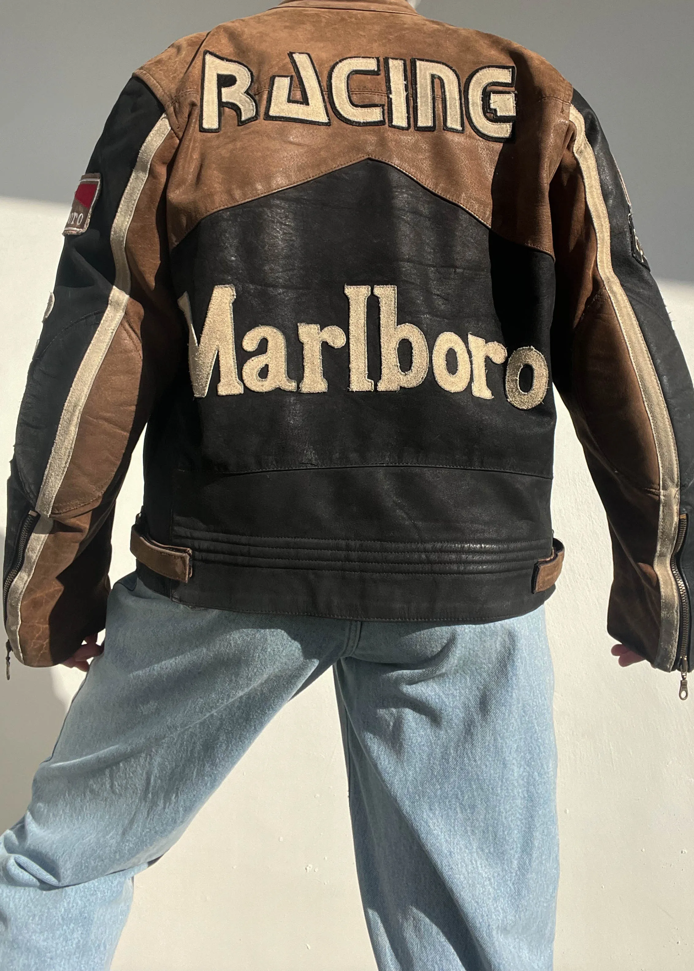 Marlboro Leather Race Bomber (Men's M)