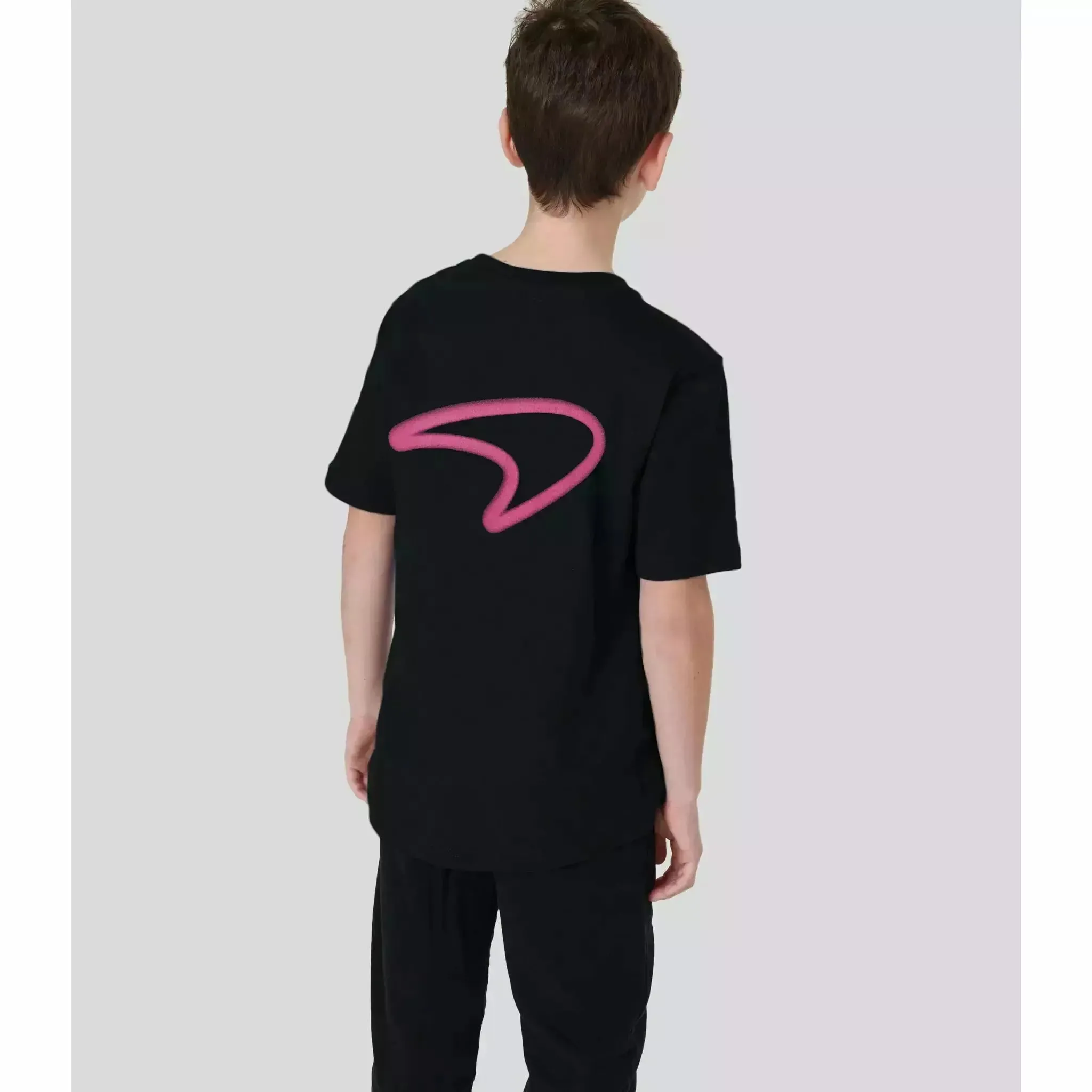 McLaren F1 Kids Miami Neon Graphic T-Shirt-Black/Vice Blue/Beetroot Purple