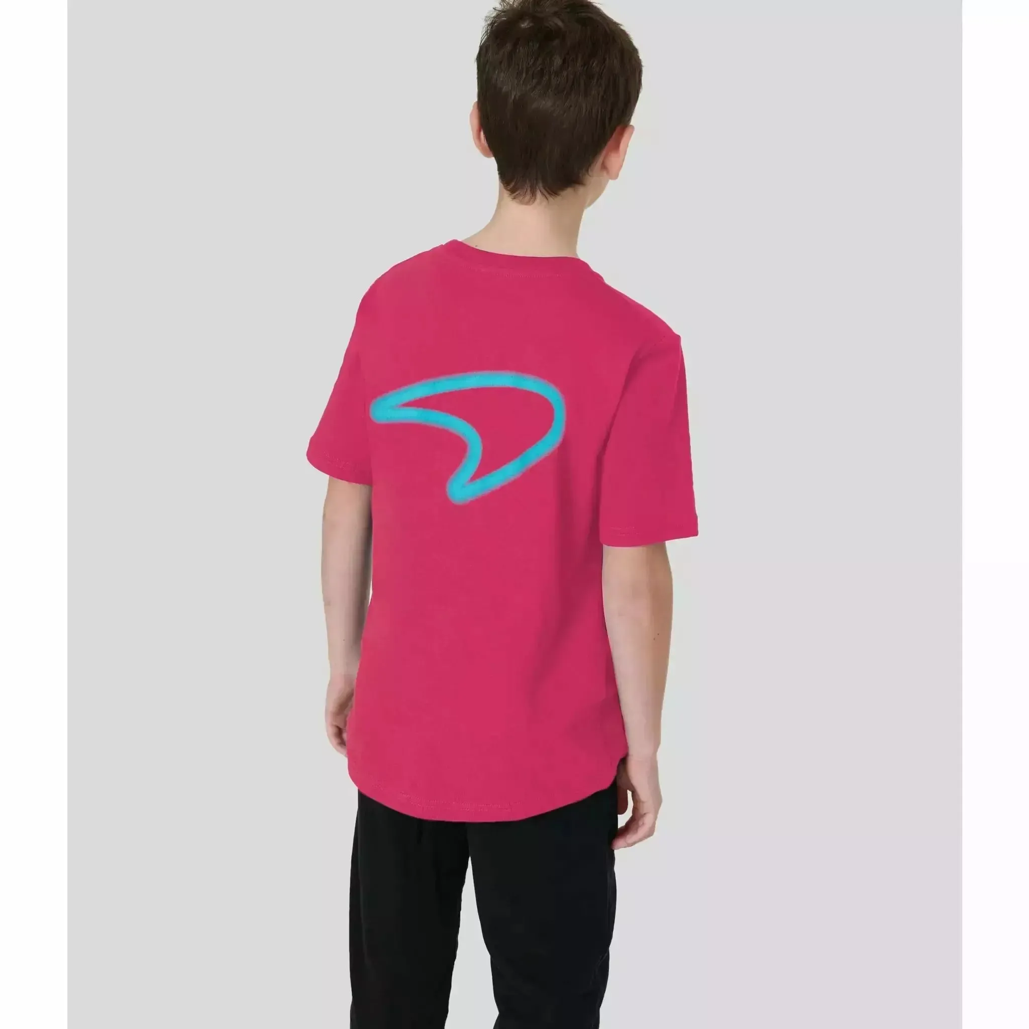 McLaren F1 Kids Miami Neon Graphic T-Shirt-Black/Vice Blue/Beetroot Purple