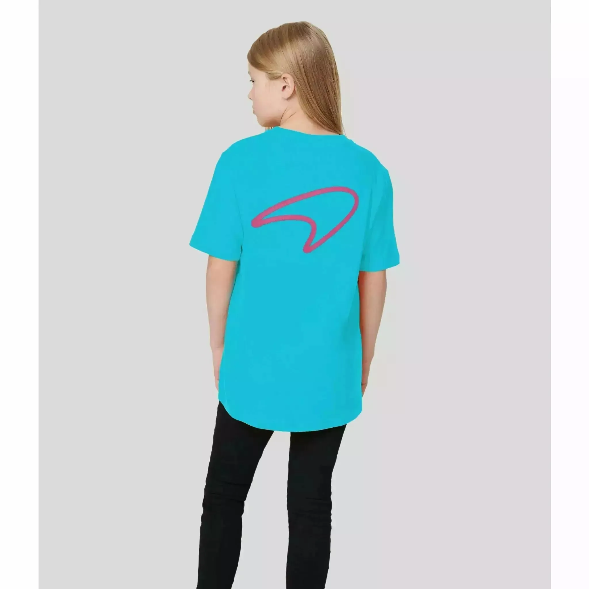 McLaren F1 Kids Miami Neon Graphic T-Shirt-Black/Vice Blue/Beetroot Purple