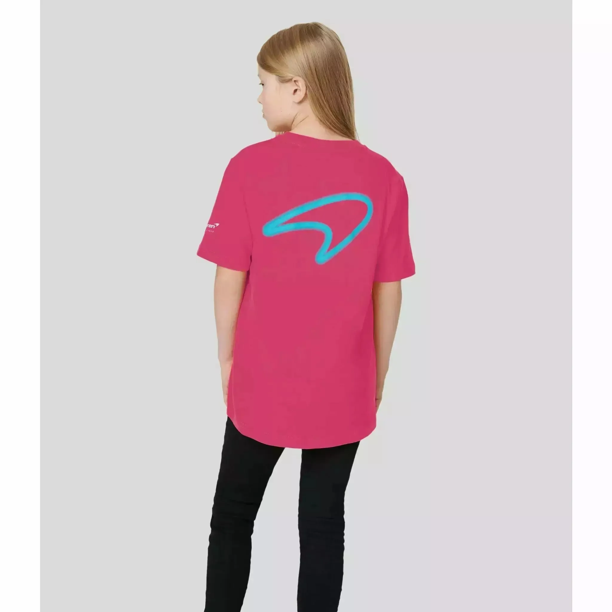 McLaren F1 Kids Miami Neon Graphic T-Shirt-Black/Vice Blue/Beetroot Purple