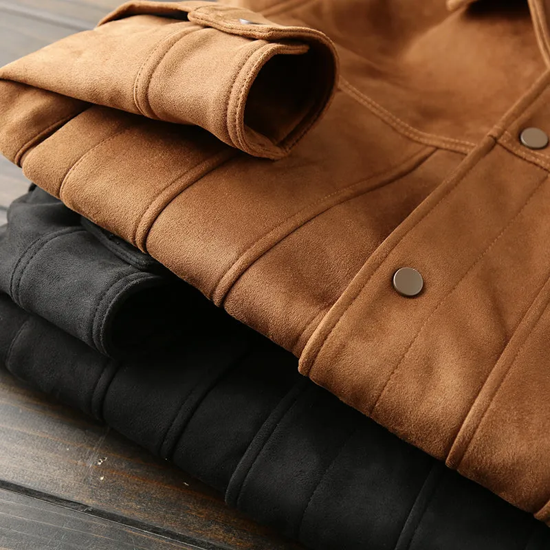 Men's clothing spring 2023 Suede autumn suede jacket coat