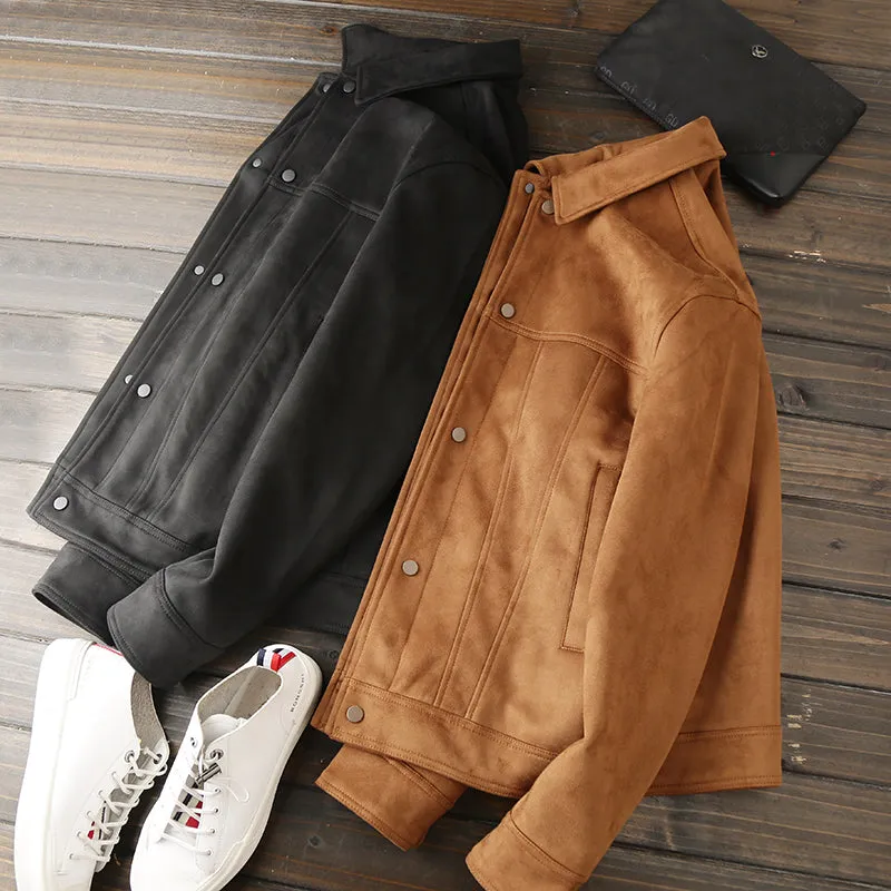 Men's clothing spring 2023 Suede autumn suede jacket coat