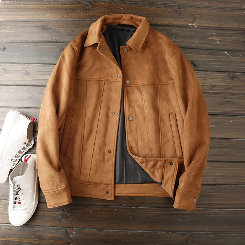 Men's clothing spring 2023 Suede autumn suede jacket coat