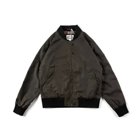 Men's MA-1 Bomber Jacket - Oil Wax Windproof Waterproof Military Uniform