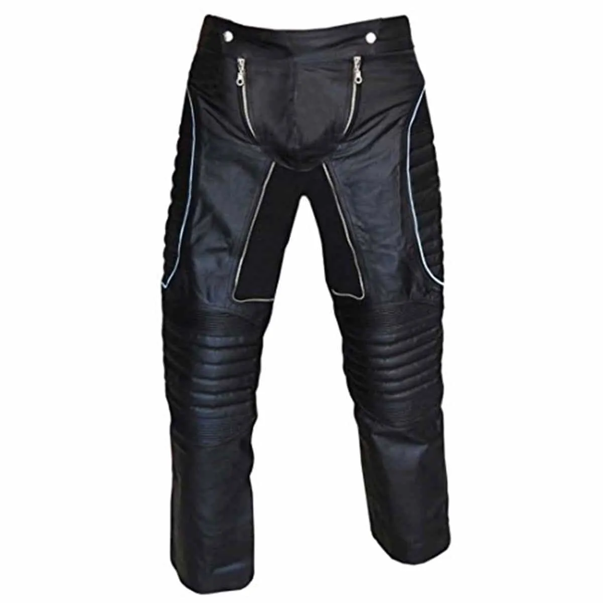 Mens X-Men Style Black Leather Pants Jeans Trousers (X-Men)