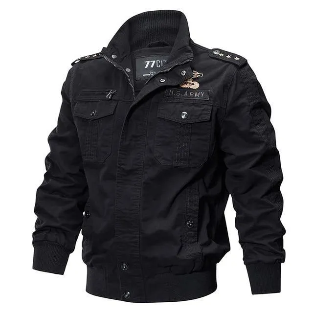 Military Pilot Jackets Men Winter Autumn Bomber Cotton Coat Mens Tactical Army Jacket Male Hombre Casual Air Force Flight Jacket