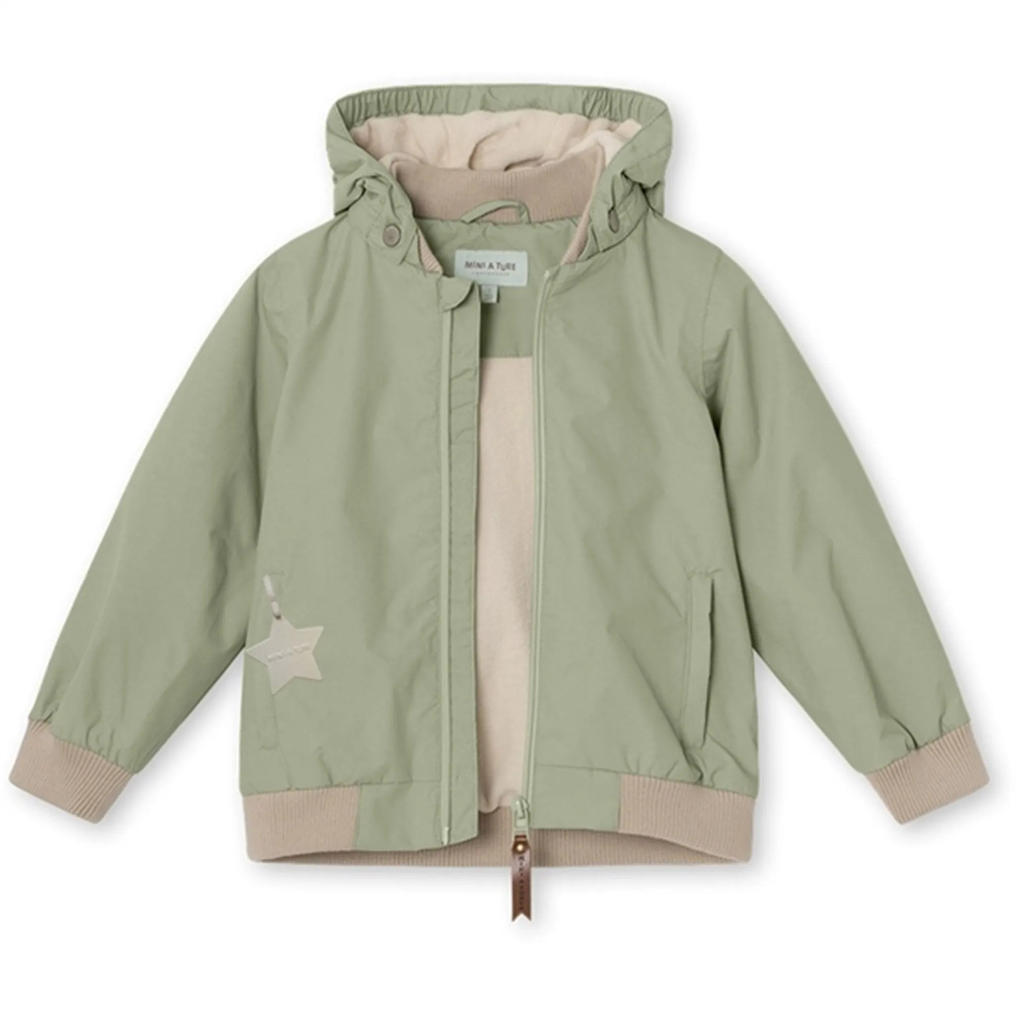 MINI A TURE Vilder Bomber Jacket w/Fleece Lining Desert Sage