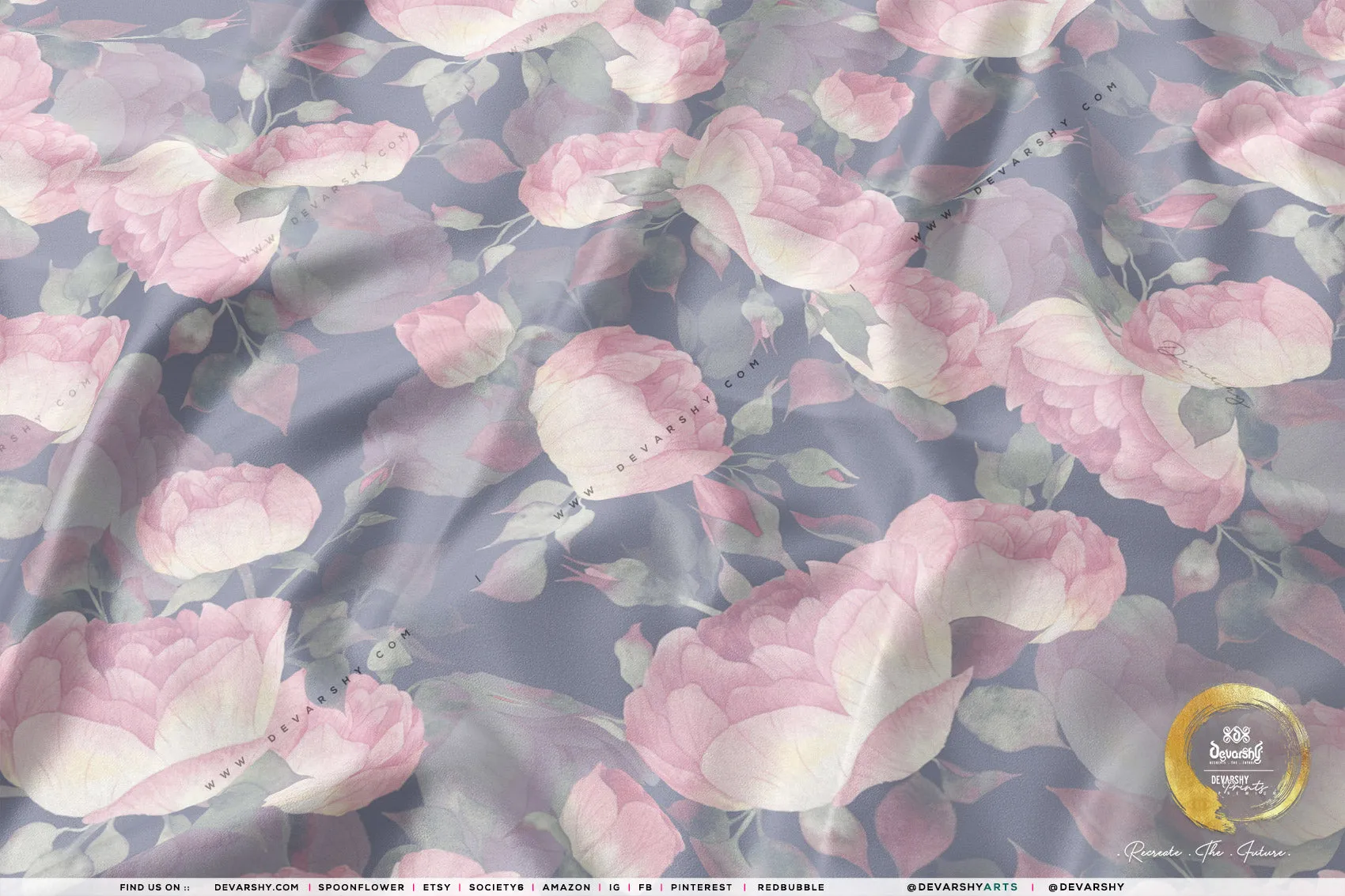 Multi Florals Apparel Fabric 3Meters , 9 Designs | 8 Fabrics Option | Fabric By the Yard | D20133