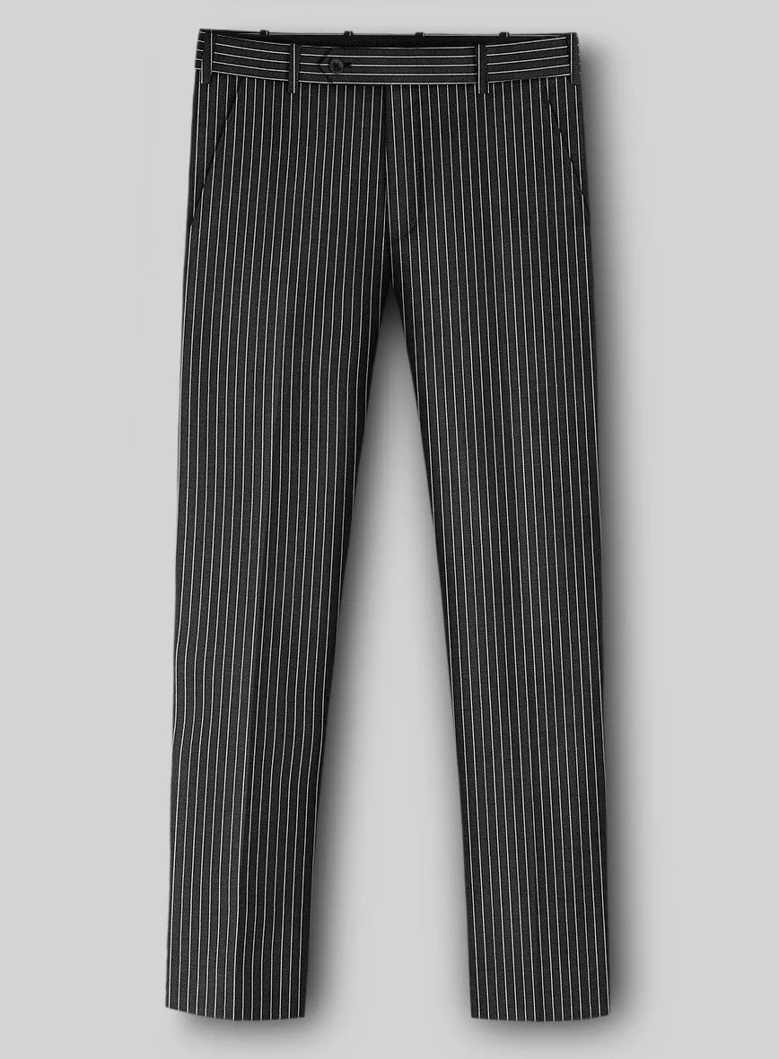 Napolean Isaura Stripe Gray Wool Pants